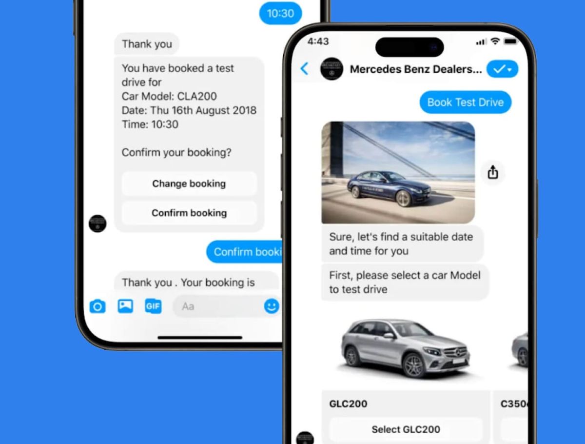 Automotive Chatbot Example Mercedes-Benz Chat