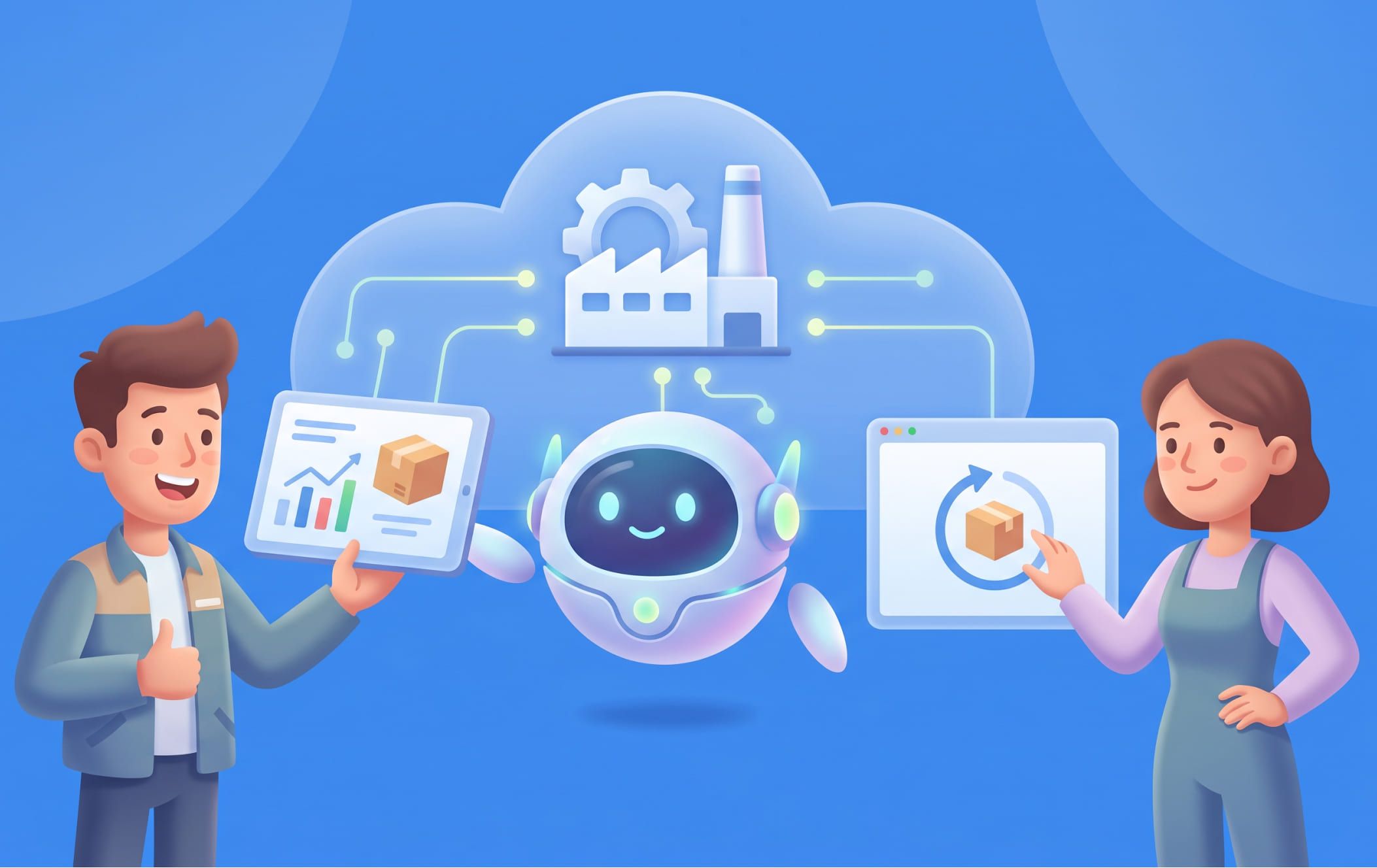 Conversational AI in manufacturing: order status, RMA automation, and technical support