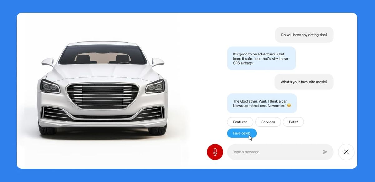 Automotive Chatbot Example Car