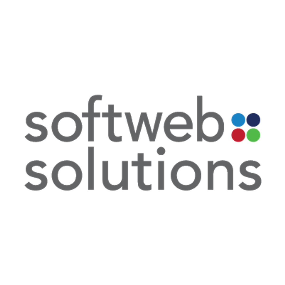 The Softweb Solutions logo: a blue and grey mark above the Softweb Solutions wordmark