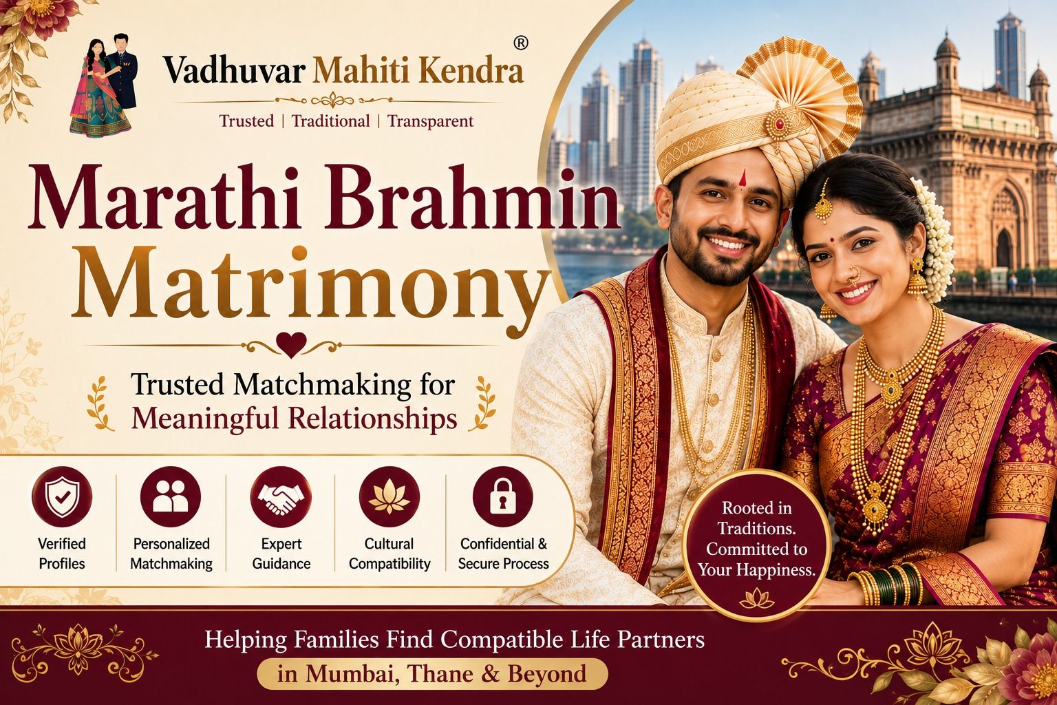 Marathi Brahmin Matrimony: Trusted Matches in Mumbai & Thane 