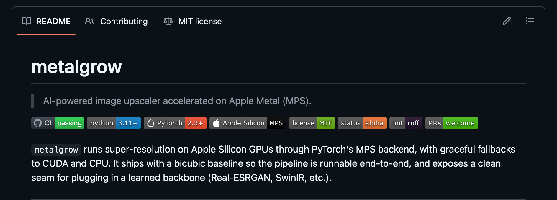 metalgrow