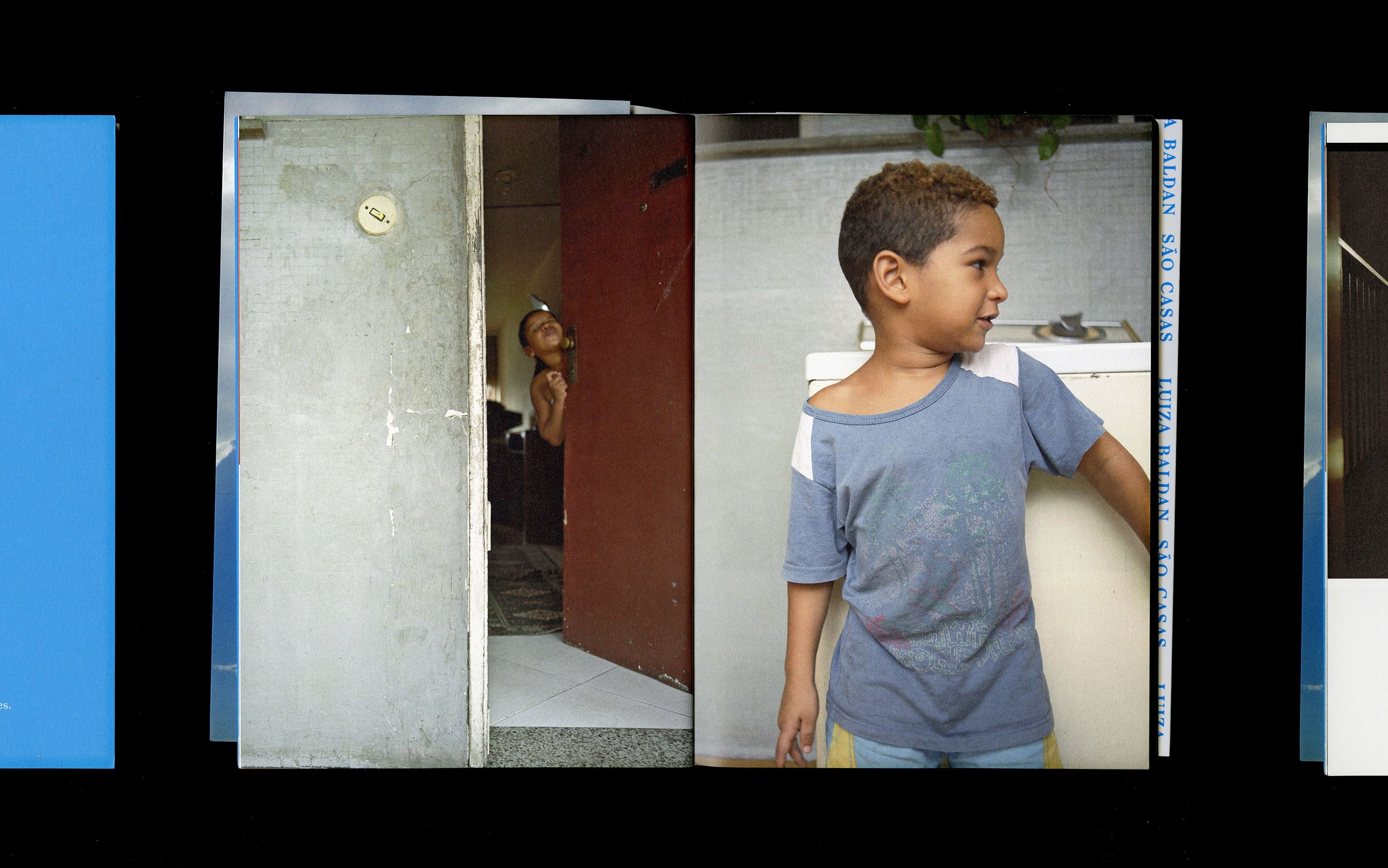 Spread view of "São Casas" publication by Luiza Baldan