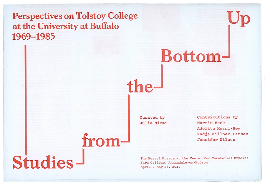 Studies from the Bottom Up: Perspectives on Tolstoy College at the University at Buffalo 1969–1985