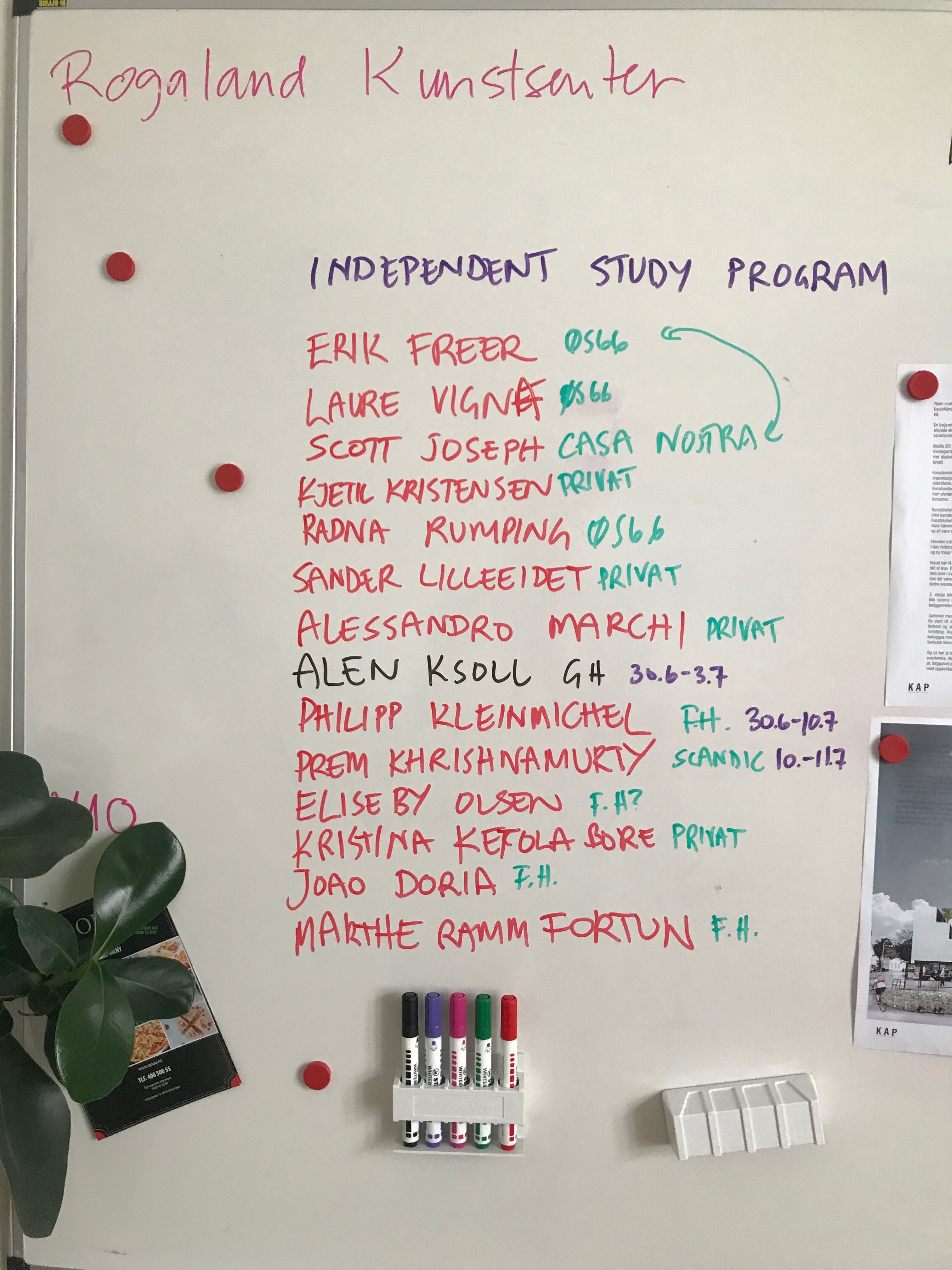 Rogaland Kunstsenter Independent Study Program
