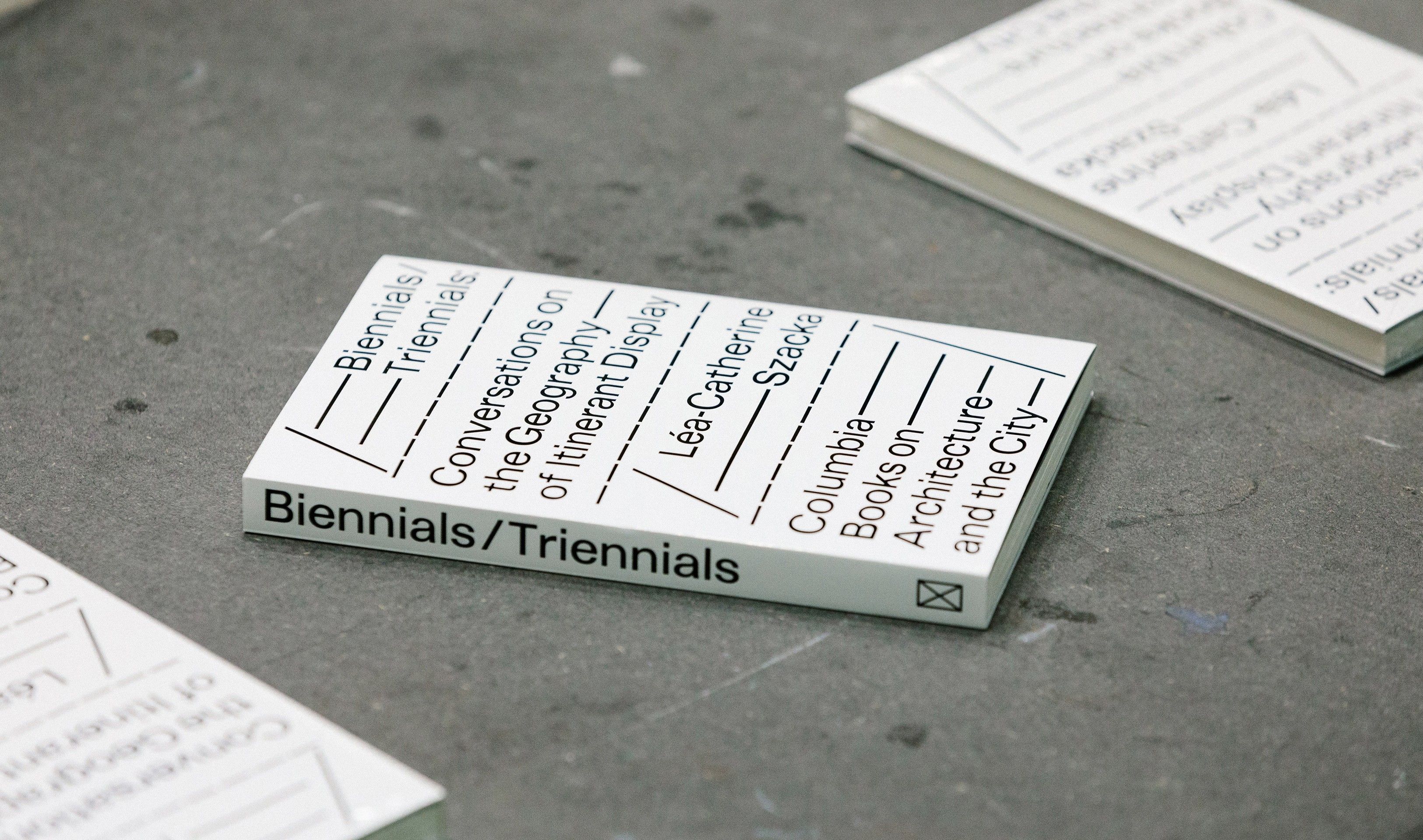 Object view of the "Biennials/Triennials" publication