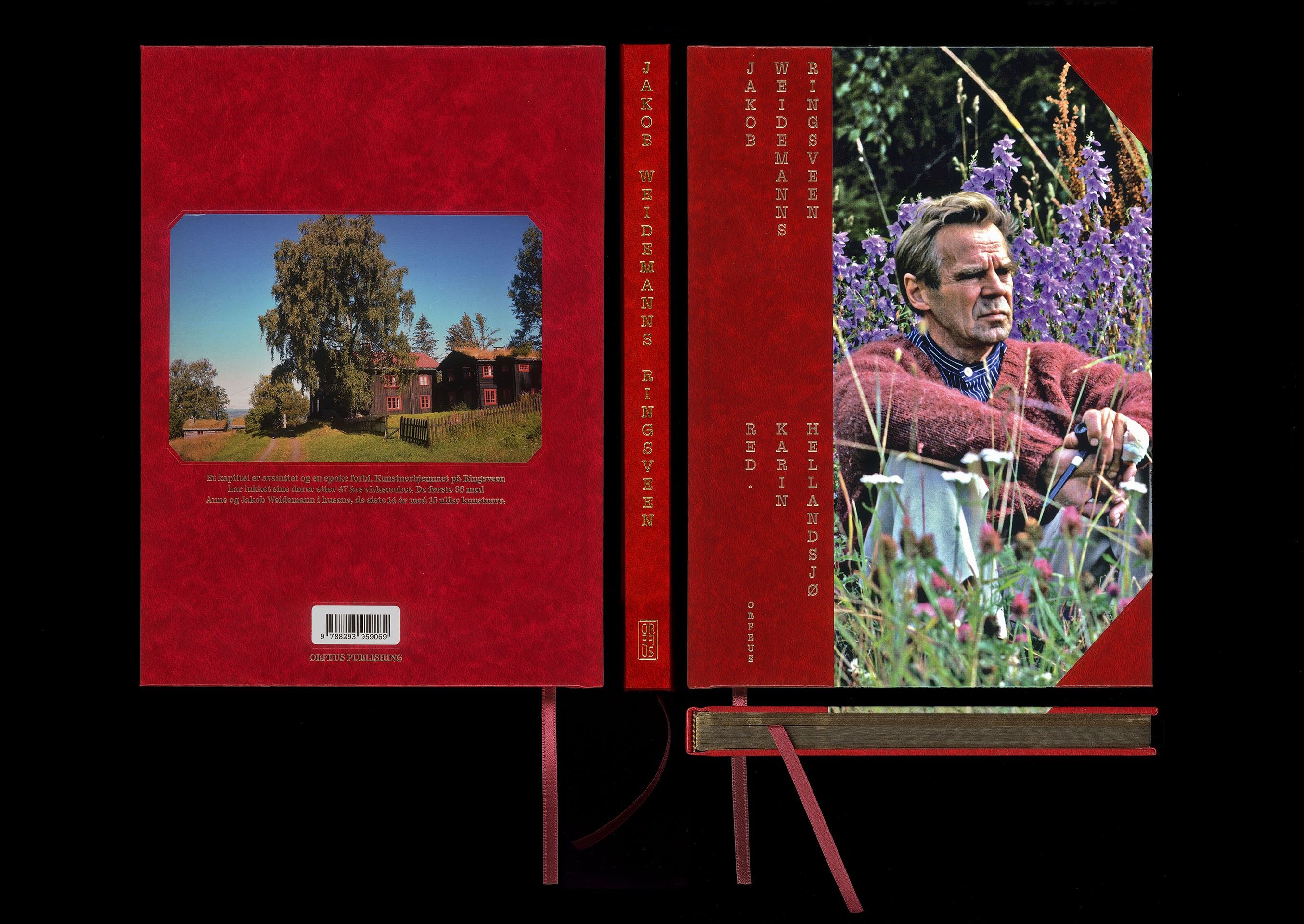 Object view of "Jakob Weidemann's Ringsveen", edited by Karin Hellandsjø, published by Orfeus Forlag