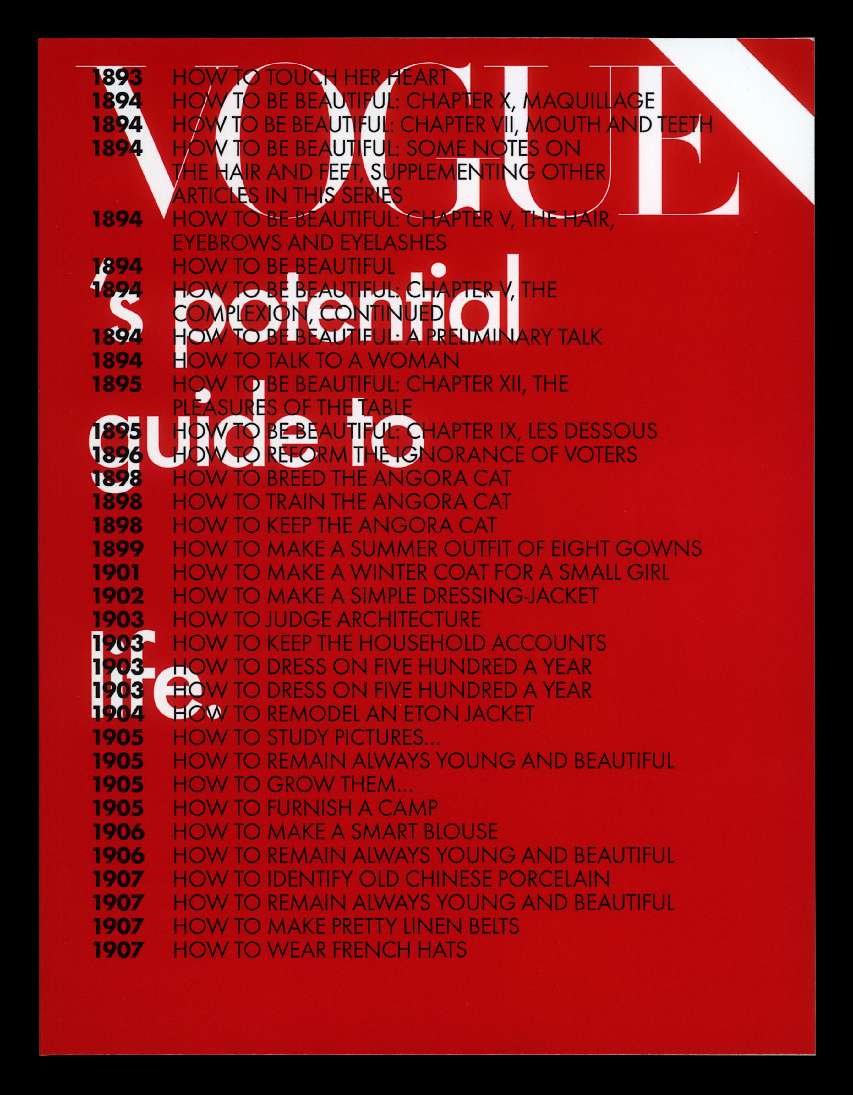Vogue's Potential Guide to Life