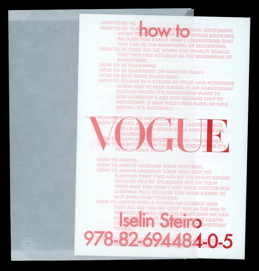 Flat scan view of "how to VOGUE"