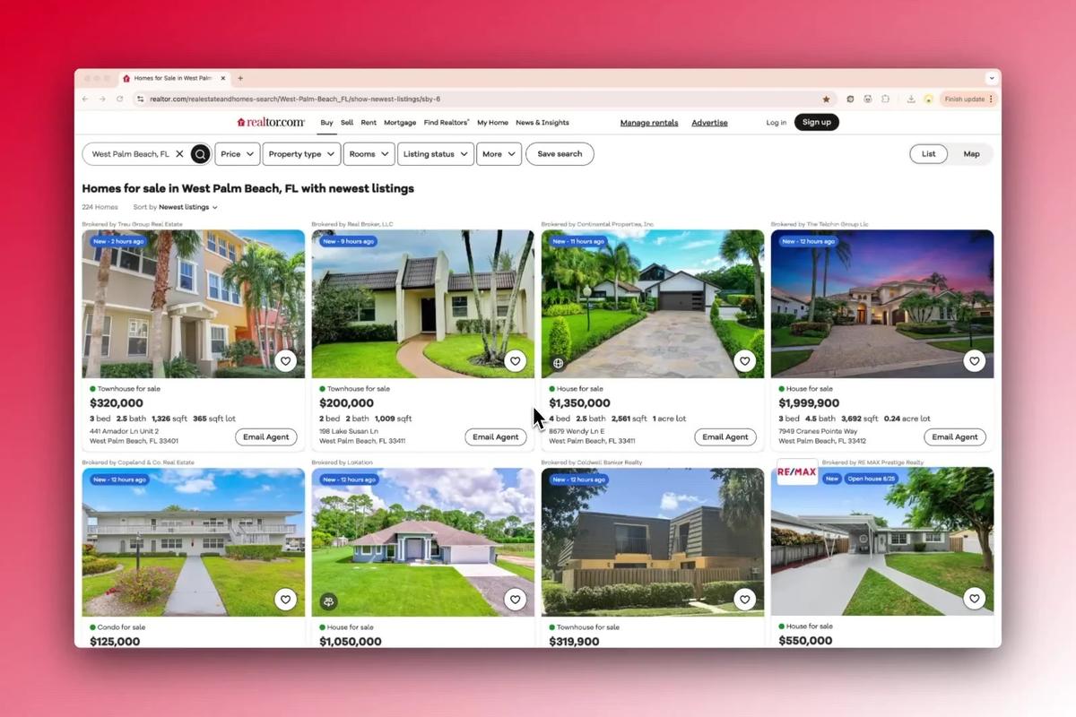 Featured image for Scrape Realtor.com property listings and export to CSV or Excel