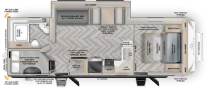 Floorplan of RV model 28MBH