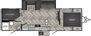 Floorplan of RV model ZR270BH