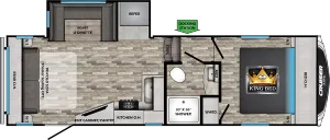 Floorplan of RV model CR24RL