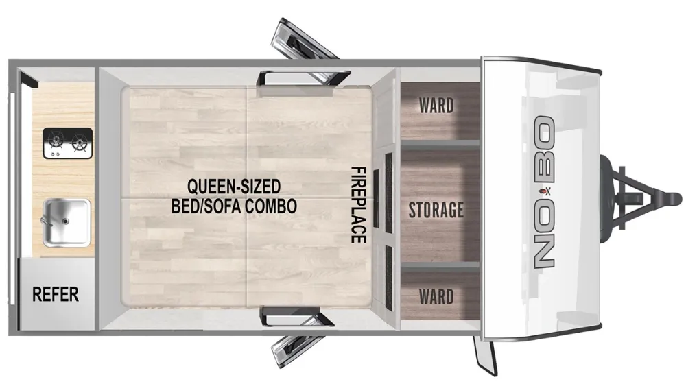 Floorplan of RV model NB10.7