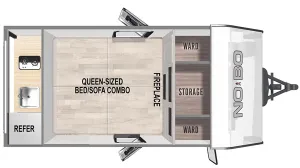 Floorplan of RV model NB10.7