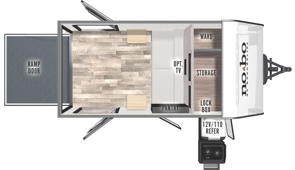 Floorplan of RV model NB10.6