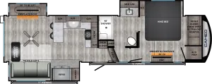 Floorplan of RV model CE2901RL