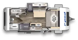 Floorplan of RV model RP-193