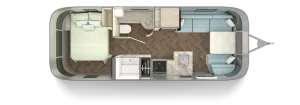 Floorplan of RV model International 25RB