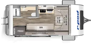 Floorplan of RV model RP-153