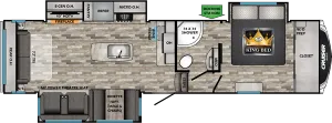 Floorplan of RV model CR31SI