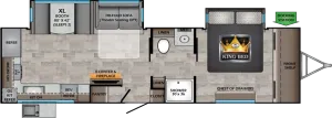 Floorplan of RV model SS309RK