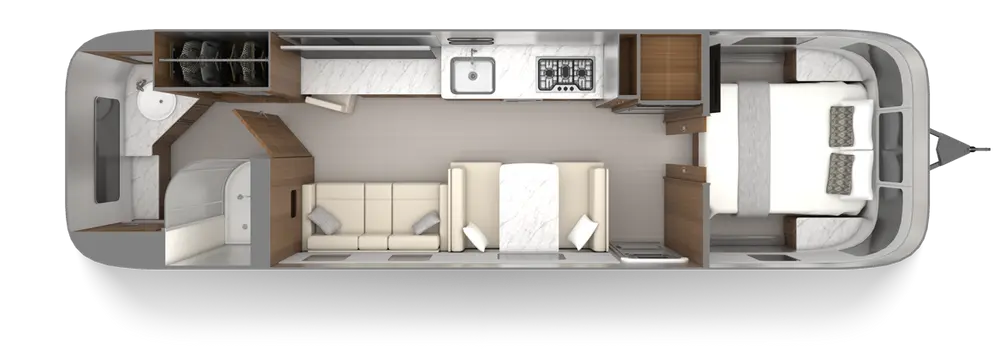 Floorplan of RV model Classic 33FB