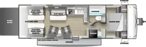 Floorplan of RV model FQ2514G