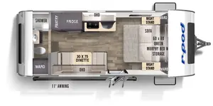 Floorplan of RV model RP-192