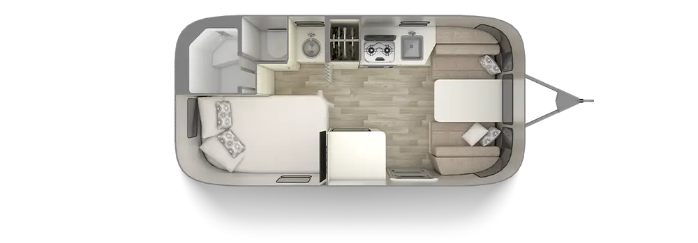 Floorplan of RV model Bambi 19CB