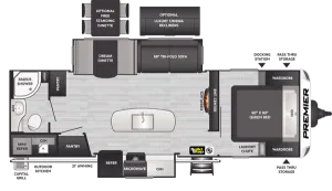 Floorplan of RV model 26RBPR