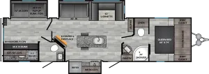 Floorplan of RV model ZR331BH