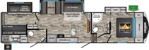 Floorplan of RV model CR32BH