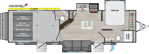 Floorplan of RV model 31T13