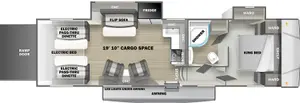 Floorplan of RV model SA3019G