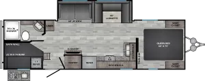 Floorplan of RV model ZR280BH