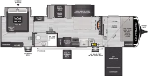 Floorplan of RV model 342CG