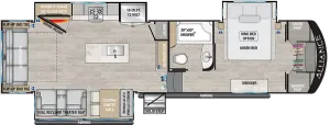 Floorplan of RV model 32RLS