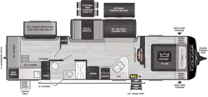 Floorplan of RV model 32RDBWE