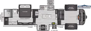 Floorplan of RV model 3712KB