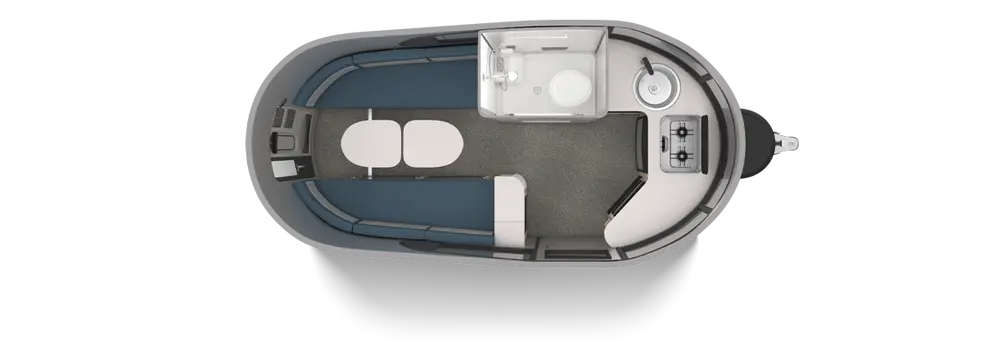 Floorplan of RV model Basecamp 16