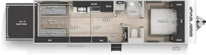 Floorplan of RV model 26RR