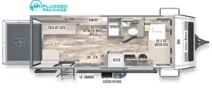 Floorplan of RV model NB19.1