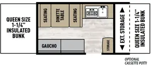 Floorplan of RV model 2108ST