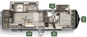 Floorplan of RV model 528RKS