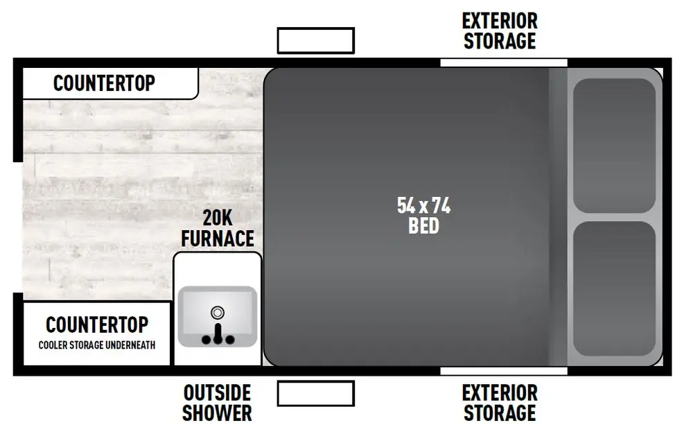 Floorplan of RV model Express