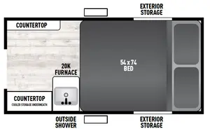 Floorplan of RV model Express