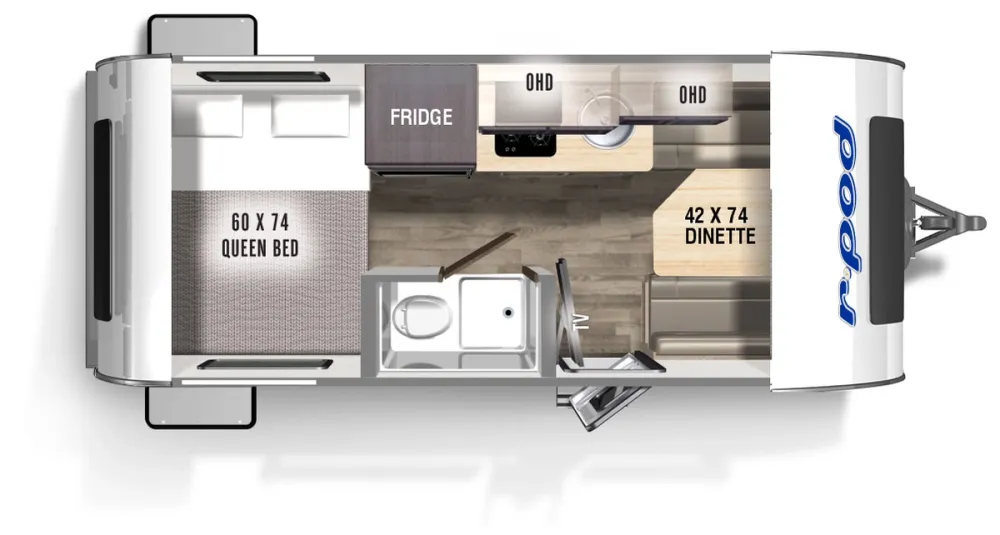 Floorplan of RV model RP-171