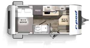 Floorplan of RV model RP-171