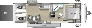 Floorplan of RV model KB2700